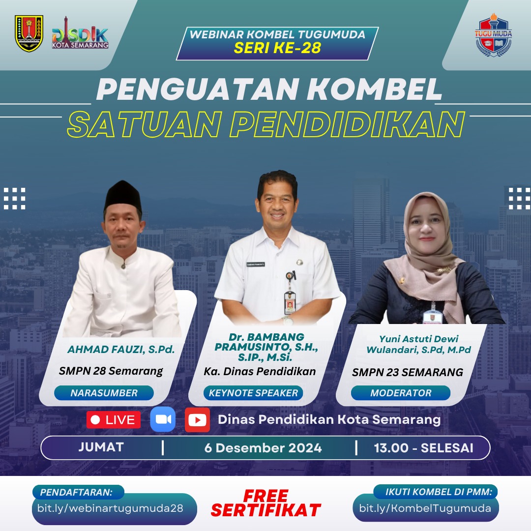 SERI KE-28 WEBINAR KOMUNITAS BELAJAR TUGU MUDA